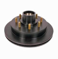 Trailer Hydraulic Disc Brake 13" E-Coat Integral Rotor/Hub Grease 1/2" Cups & Studs 7k Dexter/Redneck #008-R/H-133-7-8-E-S