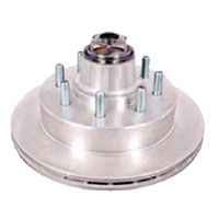 Trailer 13" Gla-Dex Hydraulic Disc Brake Integral Rotor/Hub Oil Cap 9/16" Cups & Studs 7-8k Dexter/Redneck #008-R/H-133-8-9-D-S-C