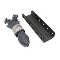2" Heavy-Duty Cast Straight Tongue Coupler - 3 Tube Channel Trailer Hitch 10,000 Lb