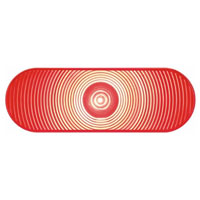 Trailer Stop/Turn/Tail Light LED 1 Diode 6'' Oval Red One Series Dexter/Redneck #STL002RB