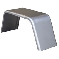 Trailer Fender Jeep Square Break Single Axle Steel 15" Tire 10" Wide Dexter/Redneck #2605-3