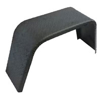 Trailer Fender Jeep Square Break Single Axle Steel Tread Plate 16" Tire 16.75" Tall Dexter/Redneck #2607-3T