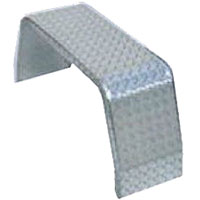 Trailer Fender Jeep Square Break Single Axle Aluminum Tread Plate 15" Tire 10" Wide Dexter/Redneck #2660-3AT