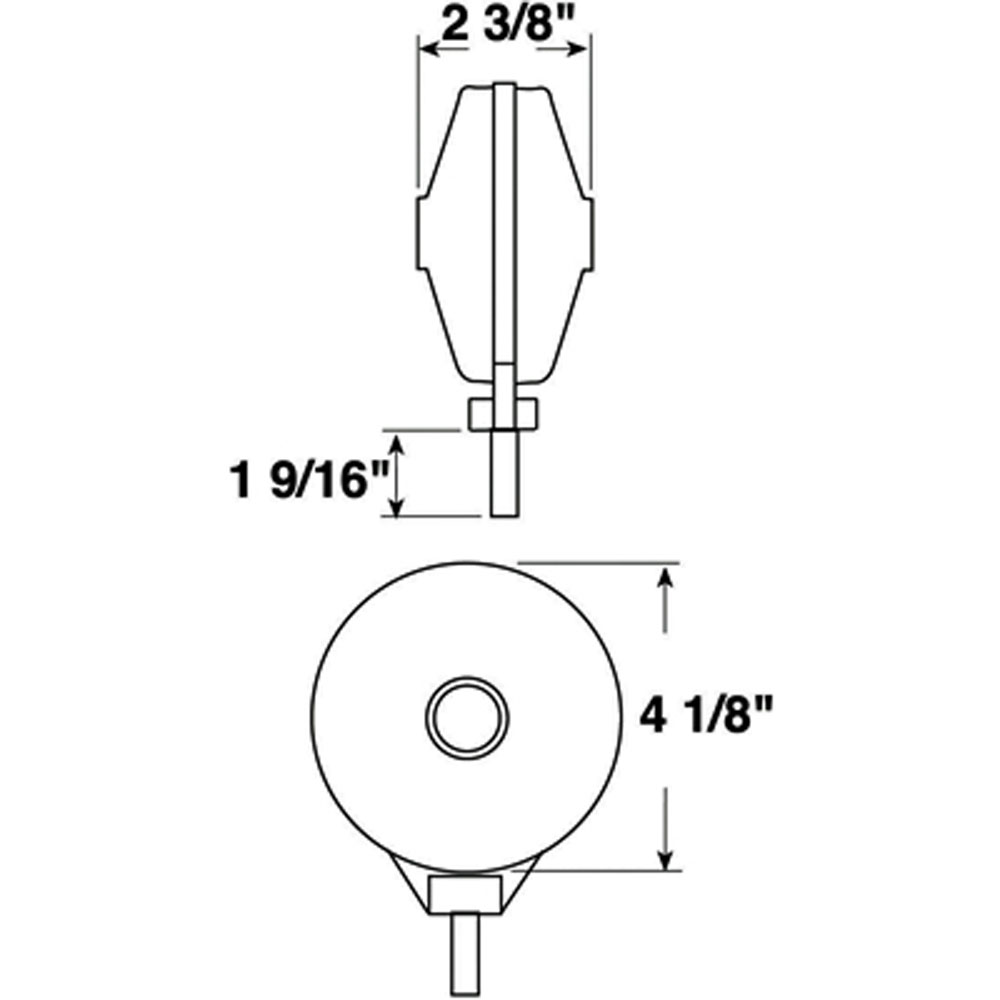 (image for) Trailer Stop/Tail/Turn Light Incandescent Pedestal Mount Red Dexter/Redneck #313-2