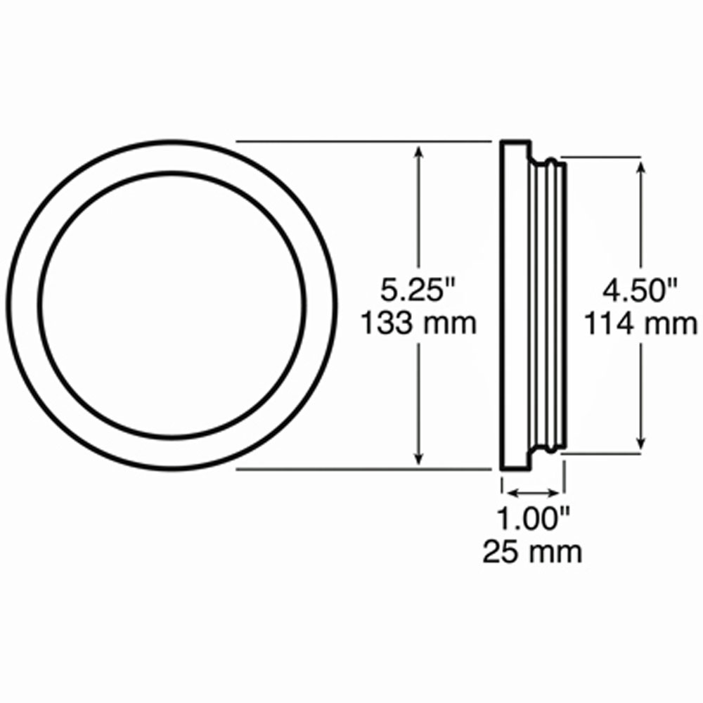(image for) Trailer Light Mounting Grommet 4" Round Dexter/Redneck #426-18