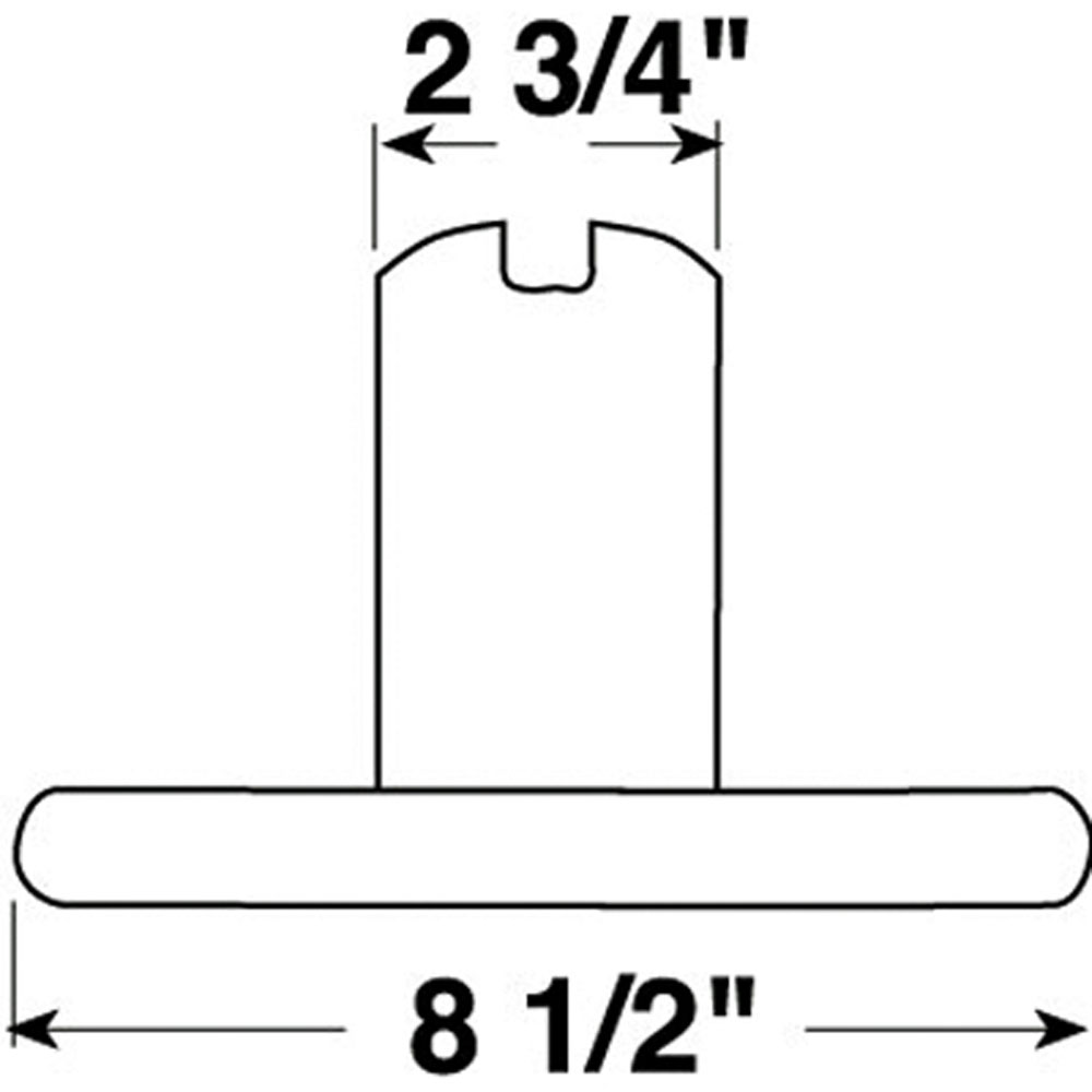 (image for) Trailer License Plate Bracket For Stud Mounted Tail Lights Dexter/Redneck #428-09