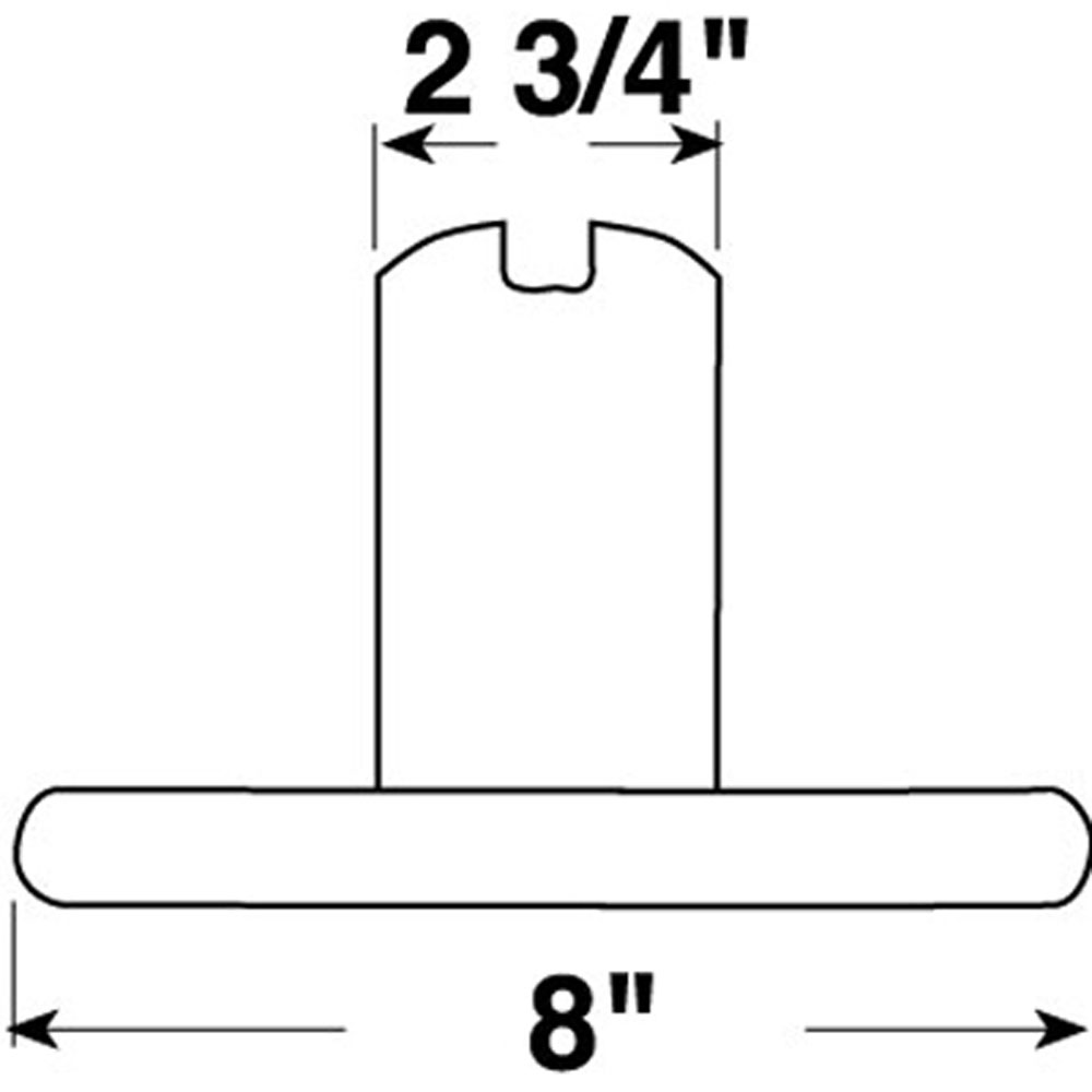 (image for) Plastic Trailer License Plate Bracket Dexter/Redneck #440-09