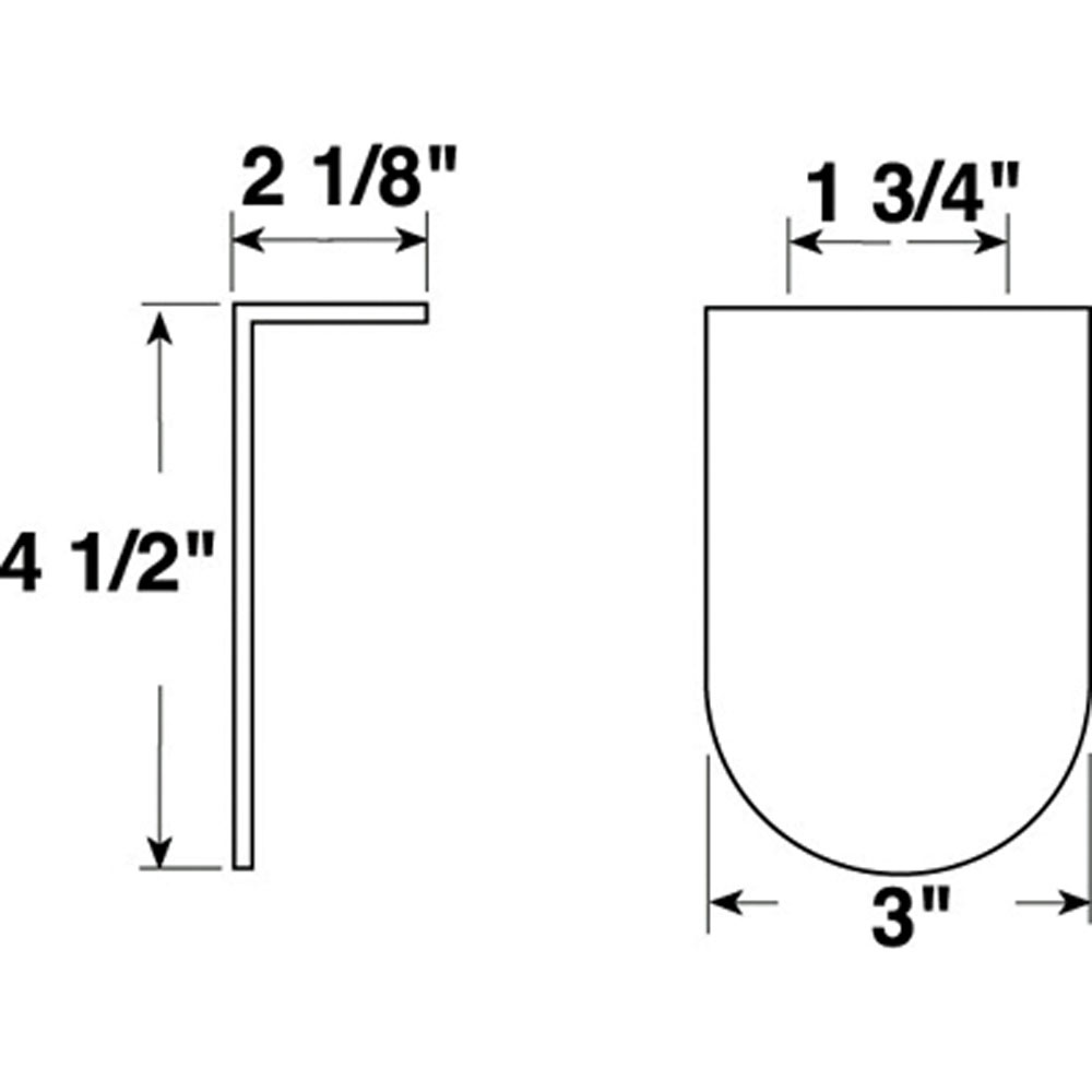 (image for) Bracket For Stud Mount Trailer Lights Dexter/Redneck #510-9
