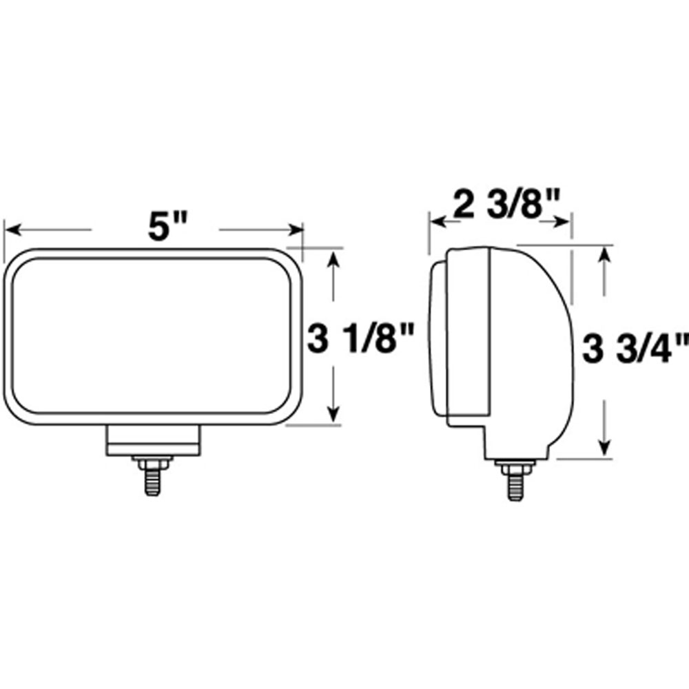(image for) Halogen Rectangular Utility Light Dexter/Redneck #517