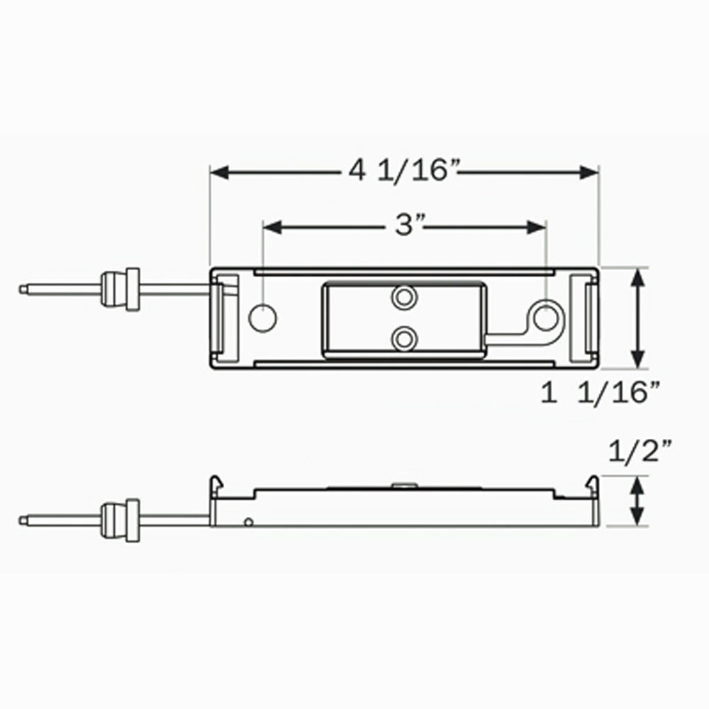 (image for) Trailer Light Chrome Base Thinline Dexter/Redneck #A-67CB