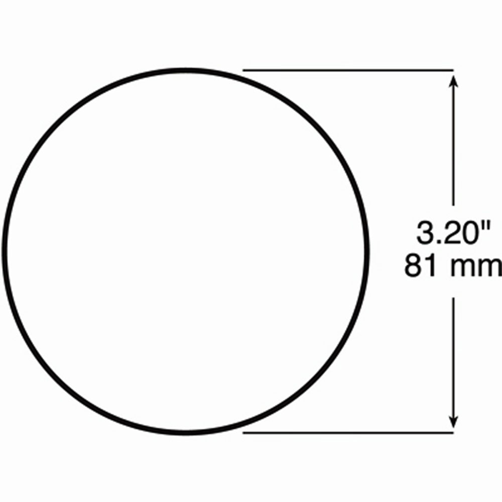 (image for) Trailer Reflector Amber 3 1/4" Round Dexter/Redneck #B475A