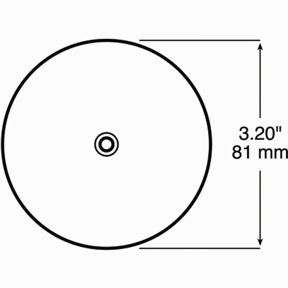 (image for) Trailer Reflector 3 1/4" Red Round Dexter/Redneck #B476R