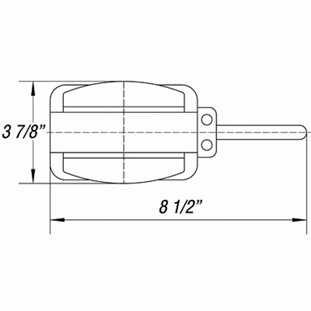 (image for) Trailer Marker Clearance 4" Fender Bracket Incandescent Light Kit Red/Amber Right Dexter/Redneck #BA-44FNR
