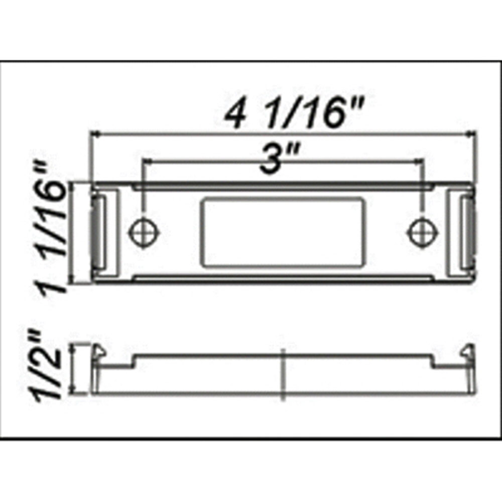 (image for) Trailer Marker Clearance Incandescent Light Kit Incandescent Thinline Red Dexter/Redneck #LT01-155