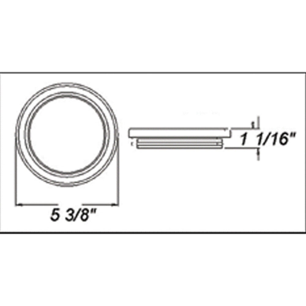 (image for) Trailer Stop/Turn/Tail Light Kit LED 4'' Round 7 Diode Red Dexter/Redneck #LT04-210