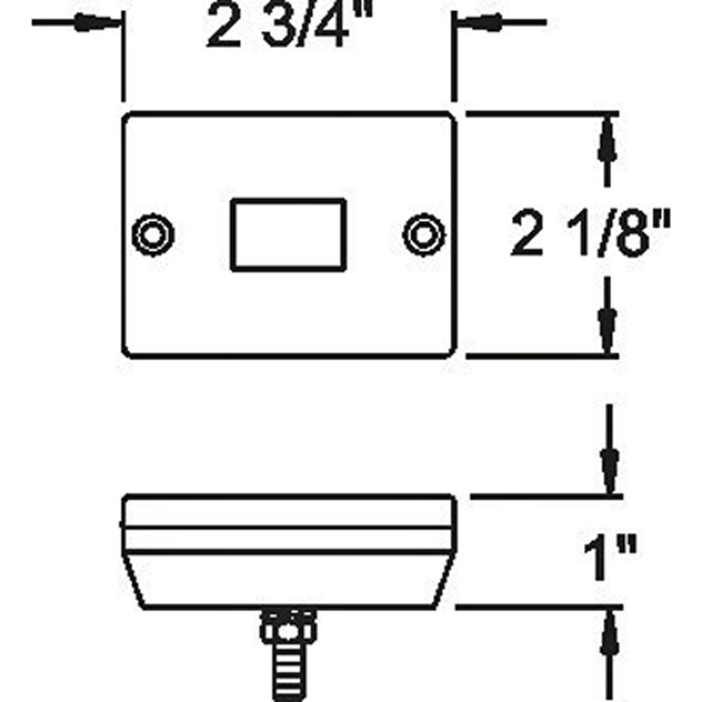 (image for) Trailer Marker Clearance Light Stud Mount Red Dexter/Redneck #MC-36RB