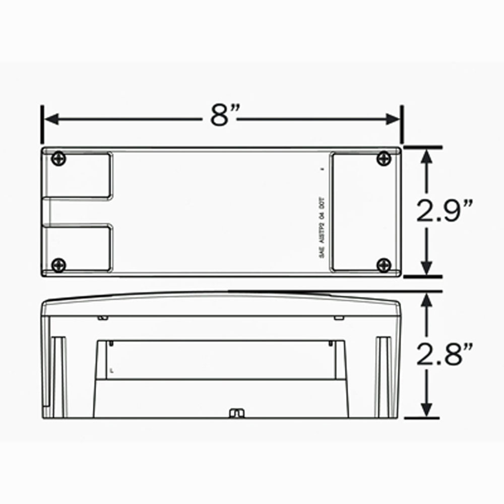 (image for) Marine Trailer Stop/Turn/Tail Light Only LED 6 Funcion Red Right Hand Dexter/Redneck #STL116RB