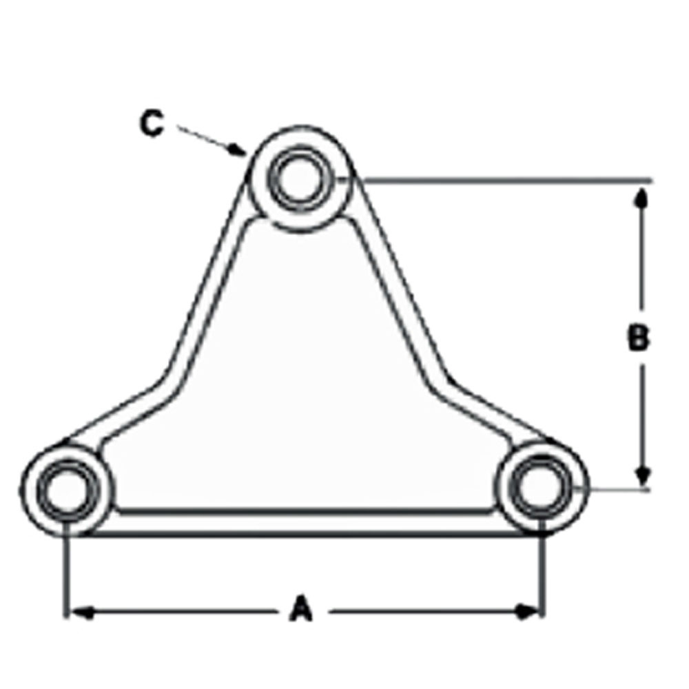 (image for) Trailer Suspension Equalizer Triangular 6" Tall Dexter/Redneck #13-10