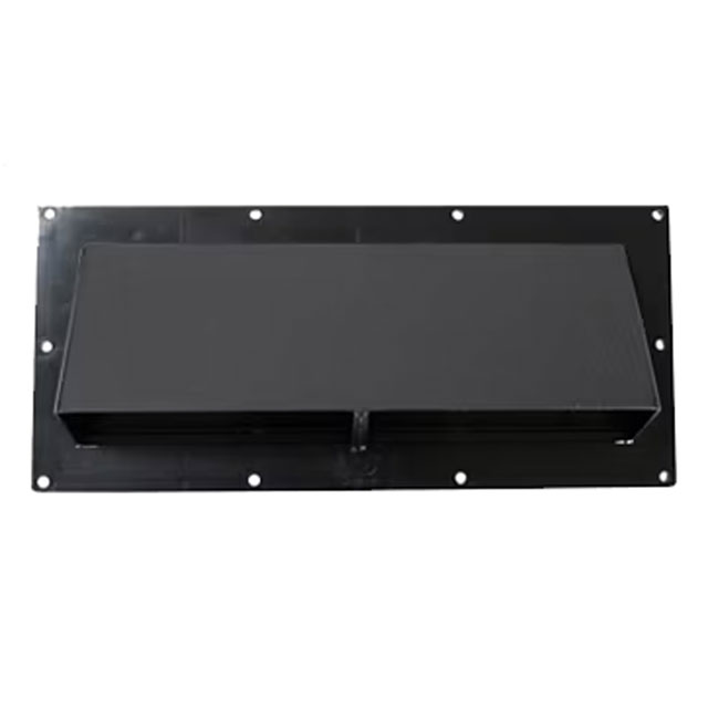 (image for) Trailer Sloped Roof Vent 4" x 12" Black Dexter/Redneck #BV2111-55