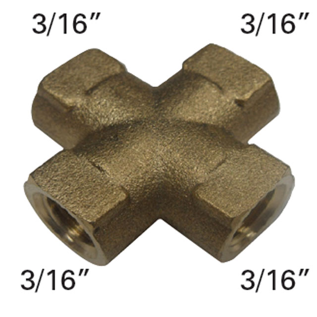 (image for) Trailer Hydraulic Brake Line X Connectior Dexter/Redneck #034-BH-X-3FIF