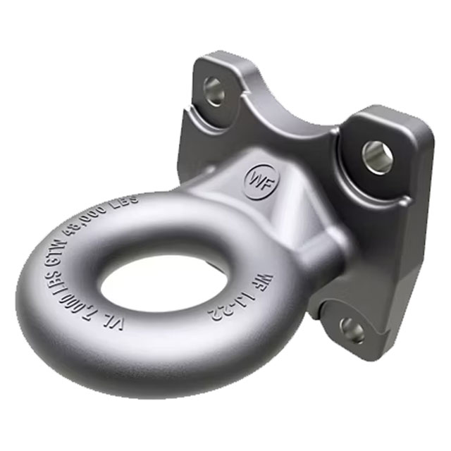 (image for) Trailer Wallace Forge Square Mount Tow Ring 2 1/2" Eye 48,000 lb. Dexter/Redneck #R49A