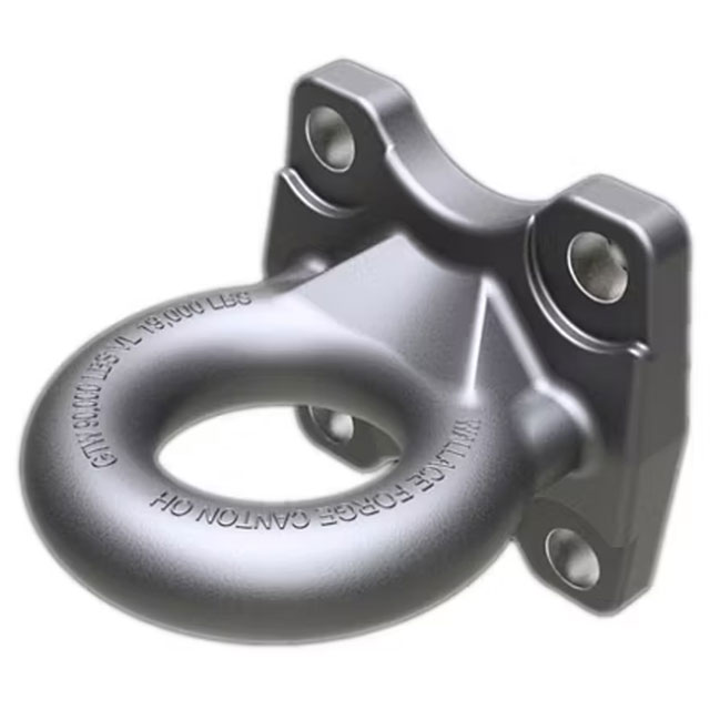 (image for) Trailer Wallace Forge Square Mount Tow Ring 3" Eye 90,000 lb. Dexter/Redneck #R51B