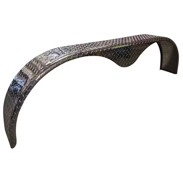 (image for) Trailer Fender Teardrop Tandem Axle Aluminum Tread Plate Dexter/Redneck #2122-A