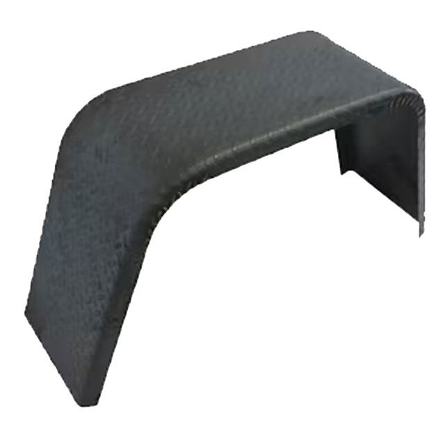 (image for) Trailer Fender Jeep Square Break Single Axle Steel Tread Plate 16" Tire 16.75" Tall Dexter/Redneck #2607-3T
