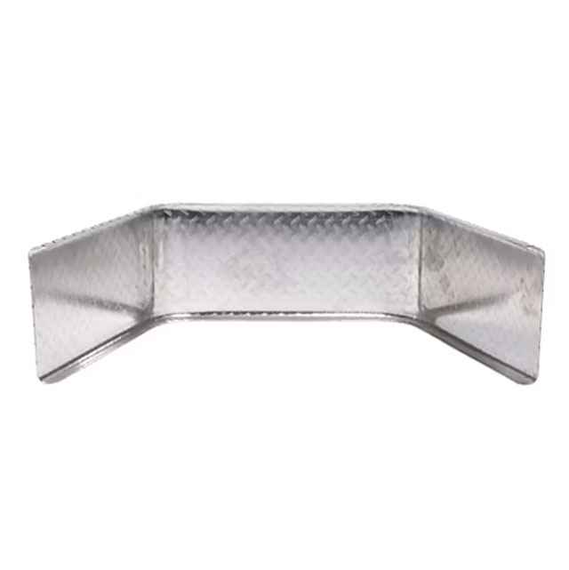 (image for) Trailer Fender Jeep Square Break Single Axle Aluminum Tread Plate 25" Tall Dexter/Redneck #2699-049AT