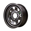 17-143-1T Steel Spoke Trailer Wheel 5 On 4.5" Black 15” x 5”
