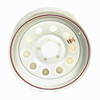 17-231-7 Steel Mod Trailer Wheel 5 On 4.5" White 15” x 5”