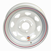 WH1345-4WS Steel Spoke Trailer Wheel 4 On 4" White 13” x 4.5”