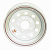 WH1345-5WM Steel Mod Trailer Wheel 5 On 4.5" White 13” x 4.5”