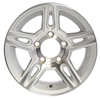 WH135-5A-PNNS Aluminum Trailer Wheel 5 On 4.5" Silver 13" X 5"