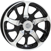 WH1455-508AB Aluminum Trailer Wheel 5 On 4.5" Black 14" X 5.5"
