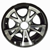 WH1455-5A-1411B Aluminum Trailer Wheel 5 On 4.5" Black 14" X 5.5