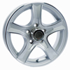 WH1455-5A-THS Aluminum Trailer Wheel 5 On 4.5" Silver 14" X 5.5"