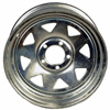WH1455-5GVS Steel Spoke Trailer Wheel 5 On 4.5" Galvanize 14”